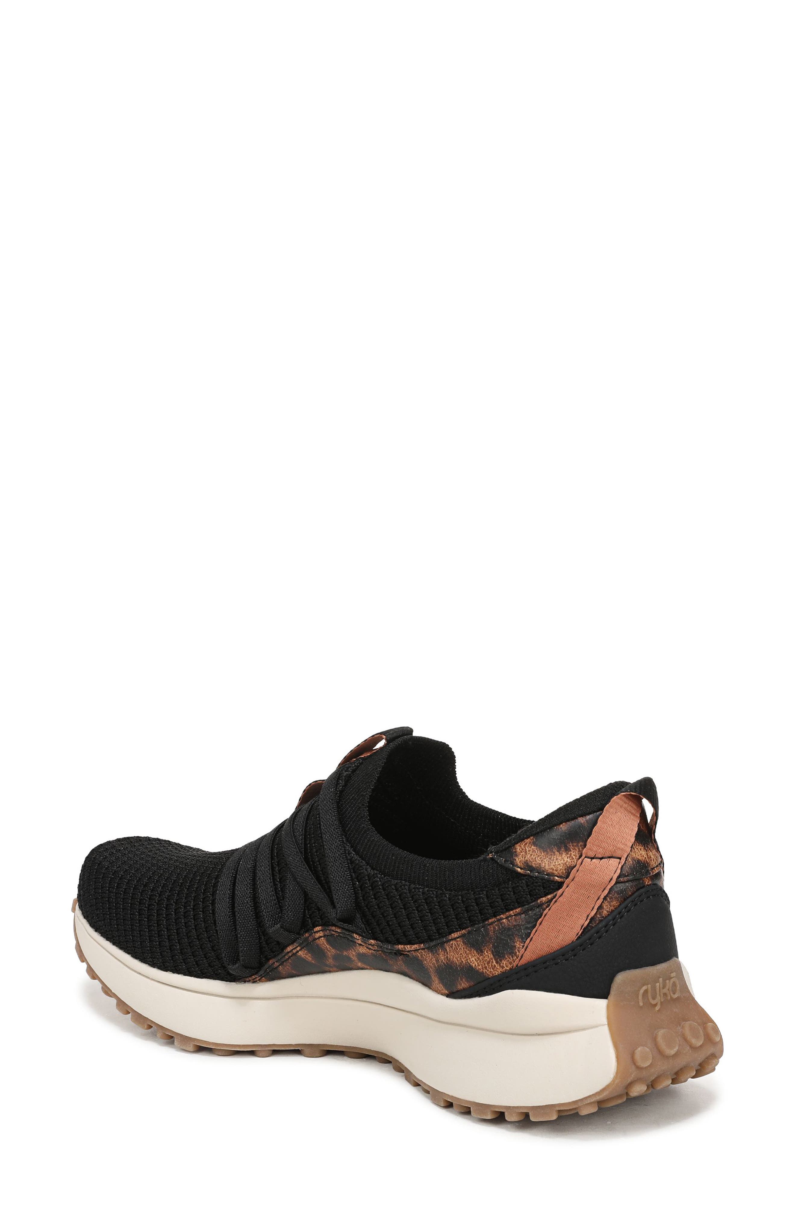Jumpstart Lace Slip-On Sneaker, Alternate, color, BLACK LEOPARD