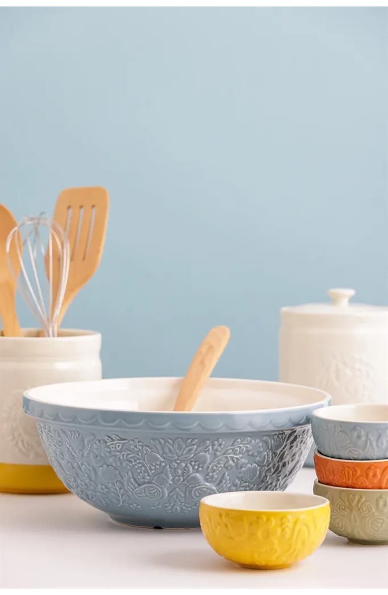 MASON CASH Home to Roost Size 18 Mixing Bowl, 2.85 Quart, Alternate, color, Blue