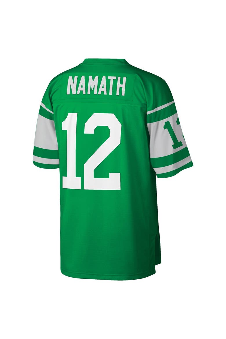 Men's Mitchell & Ness Joe Namath Green New York Jets Big & Tall 1968 Retired Player Replica Jersey, Alternate, color, Green