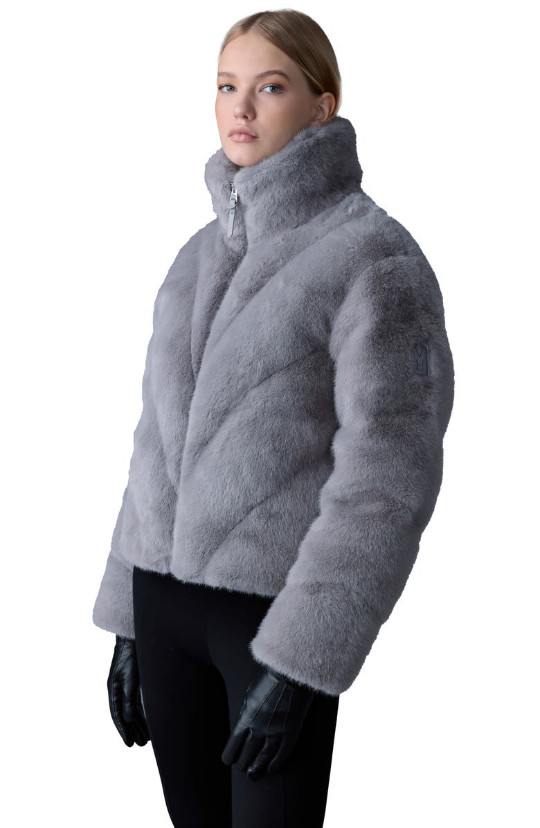 Mackage Anik Faux Fur Quilted 750 Fill Power Down Jacket with Removable Hood, Alternate, color, 