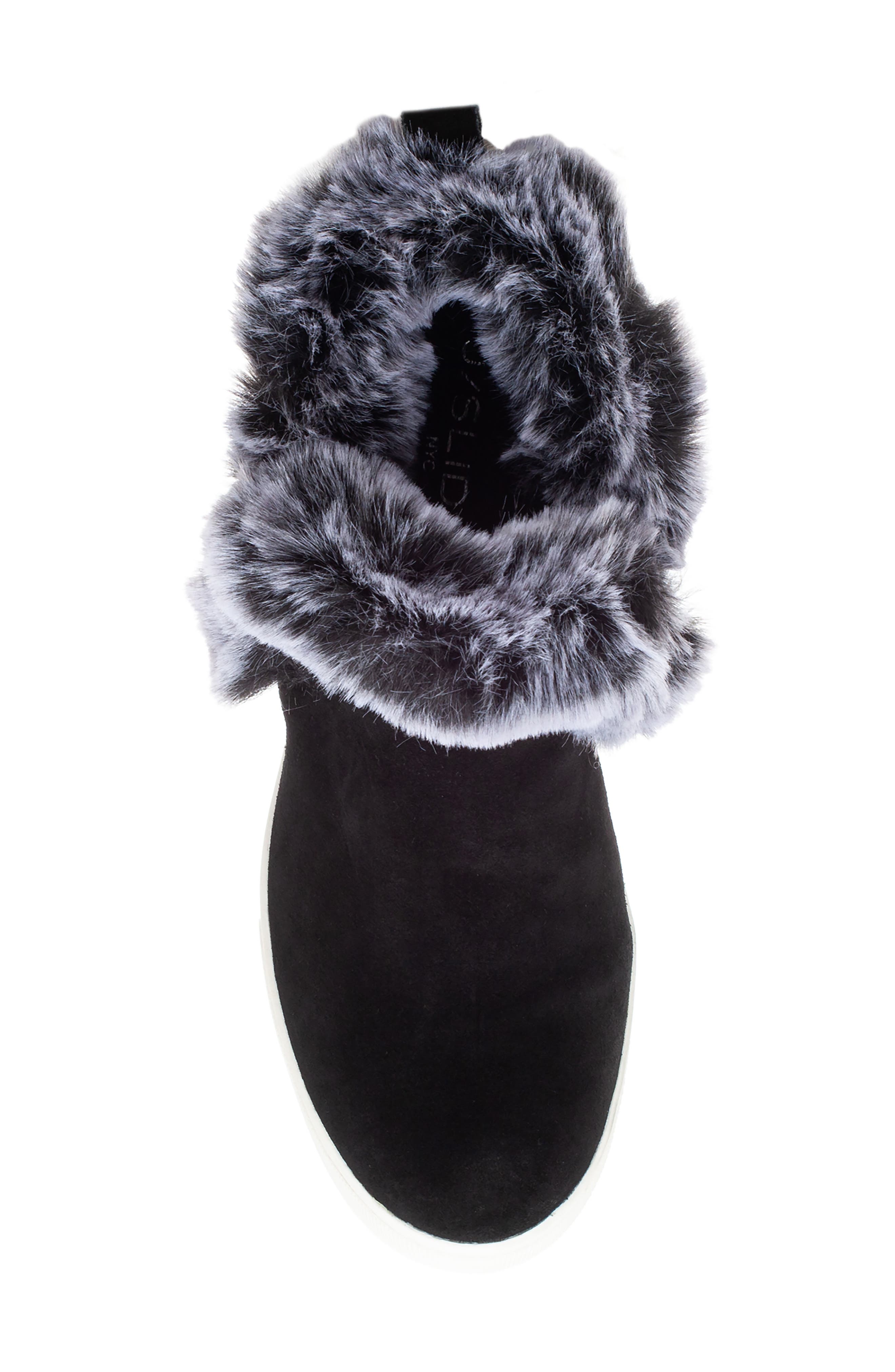 JSlides Faux Fur Lined Bootie, Alternate, color, 
