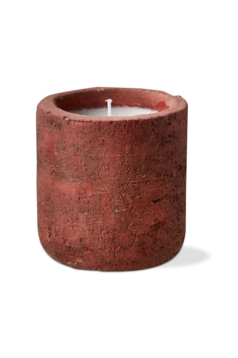 Rocca Citronella Candle Cayenne Red Jar Spring Summer, Main, color, Red