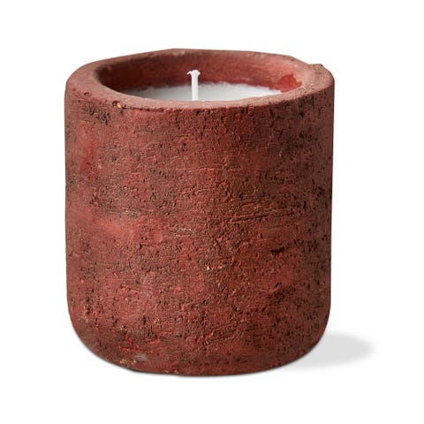 Rocca Citronella Candle Cayenne Red Jar Spring Summer