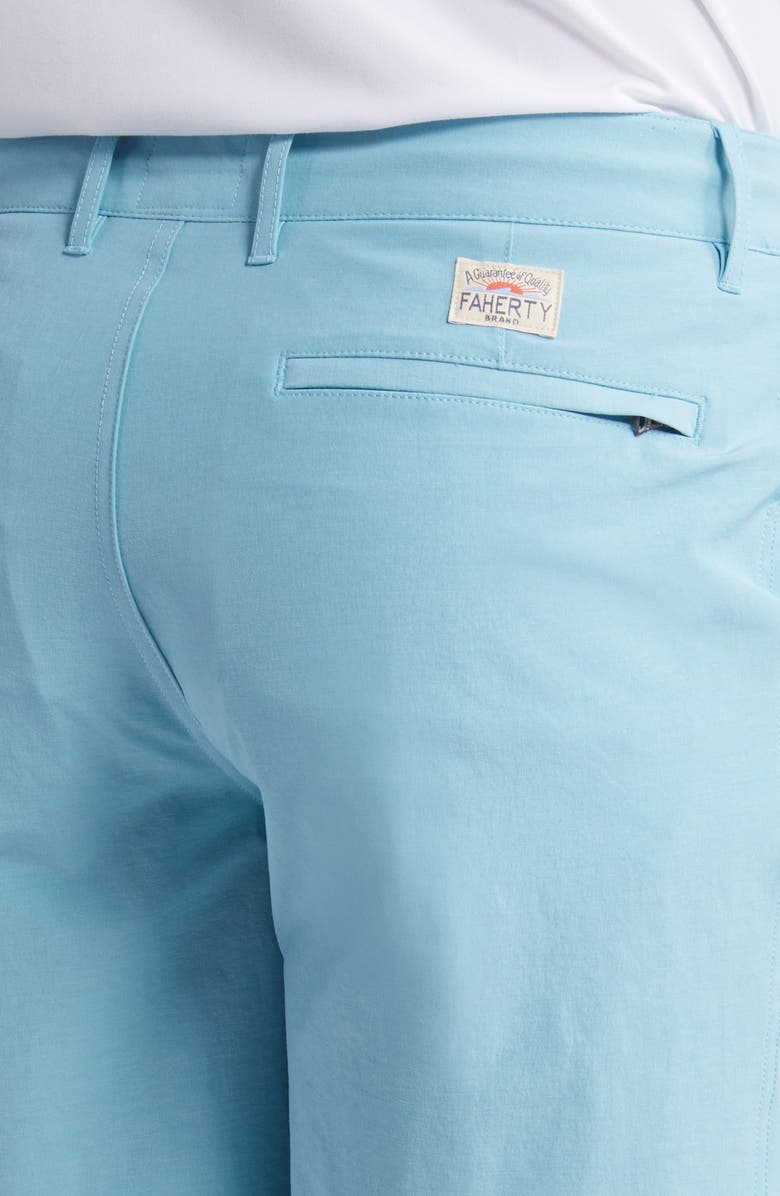 Faherty Belt Loop All Day 9-Inch Shorts, Alternate, color, Turquoise Sky
