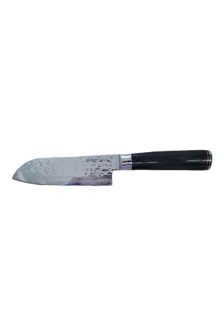 INTERNATIONAL Martello 5.5" Santoku Knife, Main, color, BLACK/ SILVER