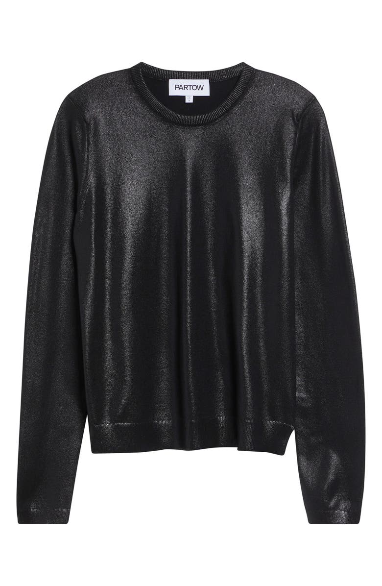 PARTOW Eldridge Metallic Sweater, Main, color, Black