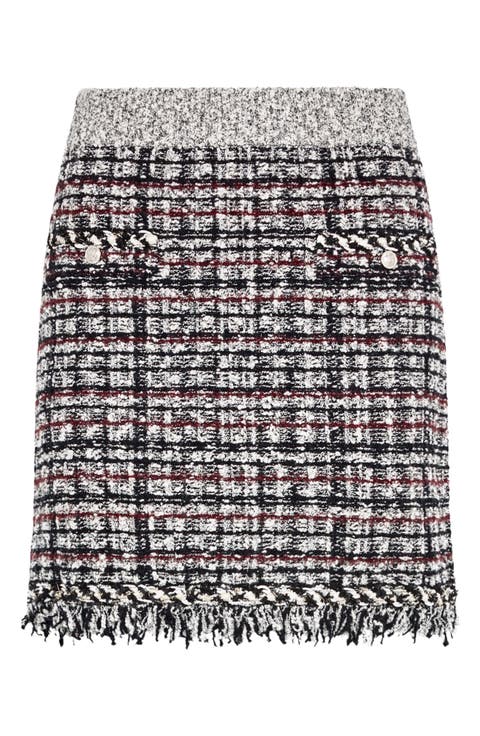 Dove Fringed Miniskirt