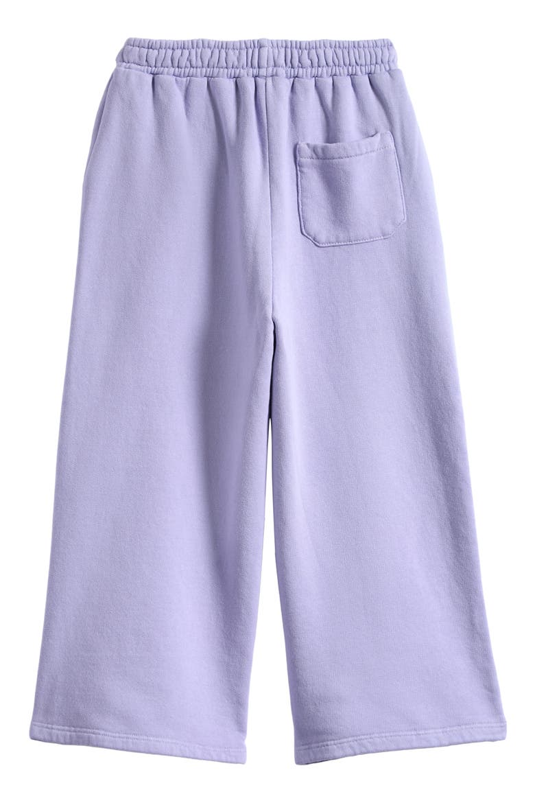 Kids' Logo Print Wide Leg Sweatpants, Alternate, color, LAVENDER