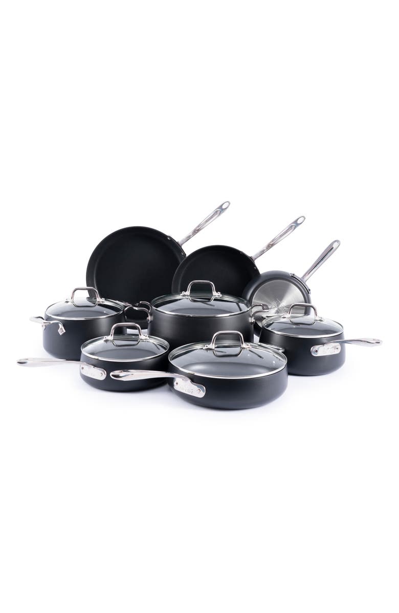 All-Clad HA1 Expert Hard Anodized Nonstick 13-Piece Cookware Set, Main, color, Black