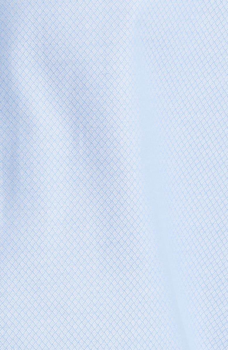 Nordstrom Trim Fit Non-Iron Dress Shirt, Alternate, color, Blue Powder Bobbi Dobby