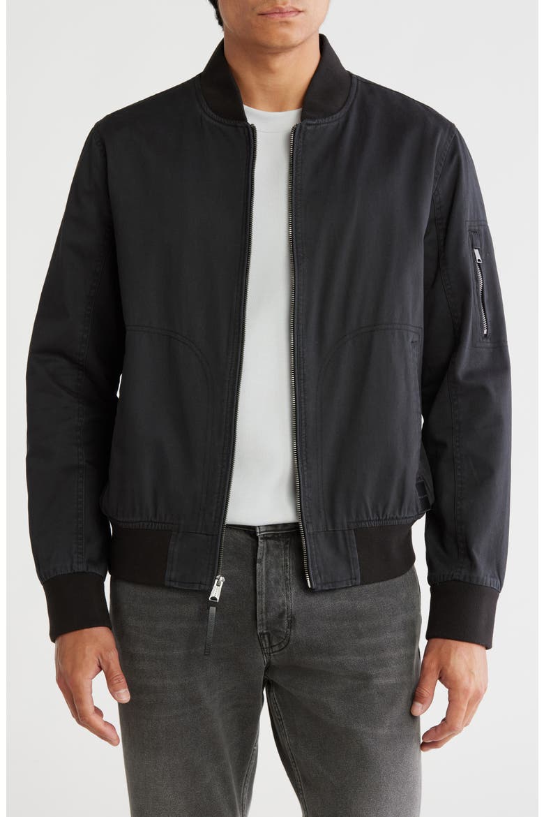 Loyalton Bomber Jacket, Main, color, BLACK