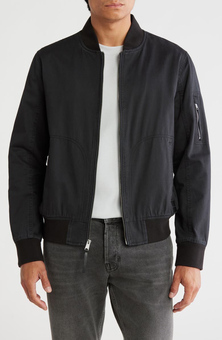 Lucky Brand Loyalton Bomber Jacket, Main, color, Black