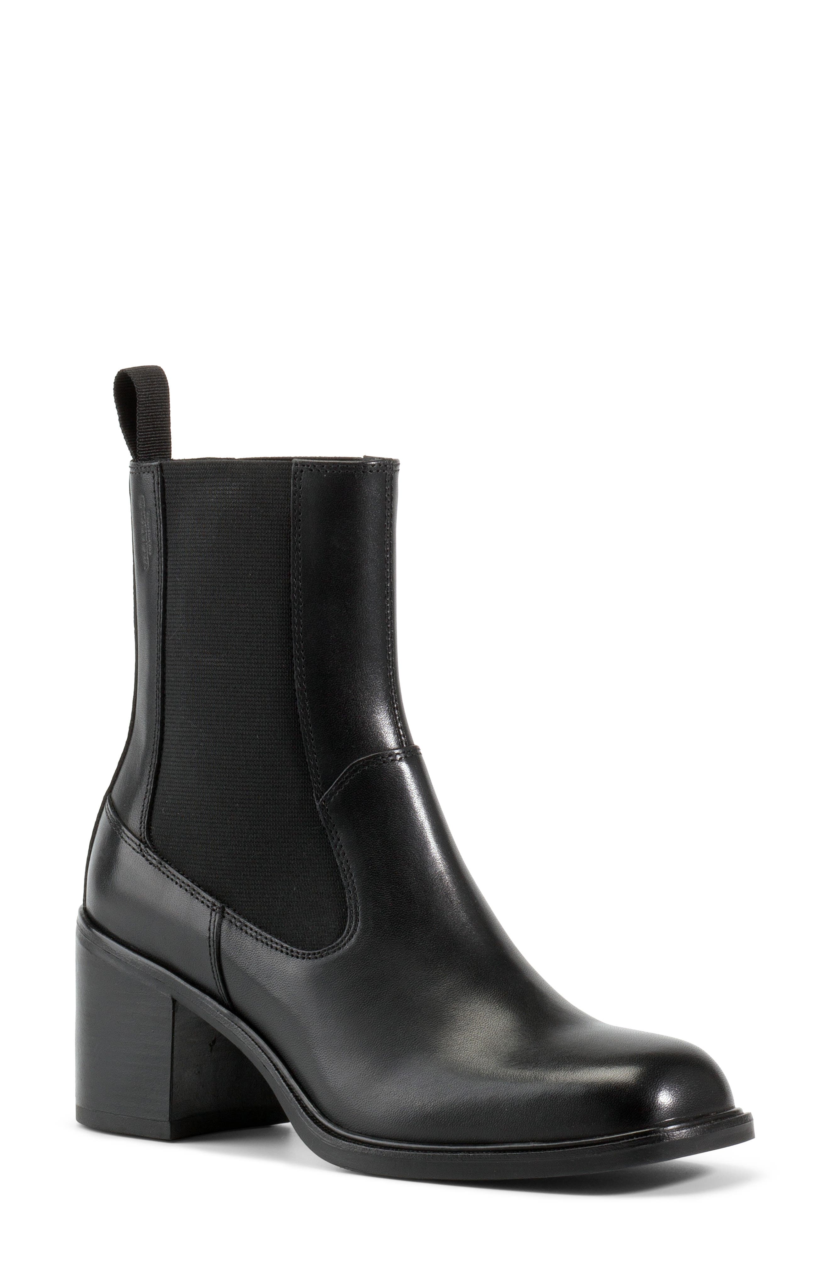 Vagabond Shoemakers Meryl Chelsea Boot, Main, color, Black Leather