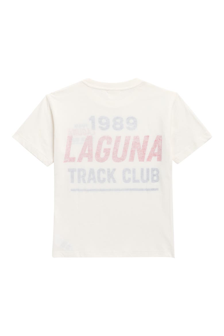 Kids' Laguna Track Club Cotton Graphic T-Shirt, Alternate, color, OFF WHITE