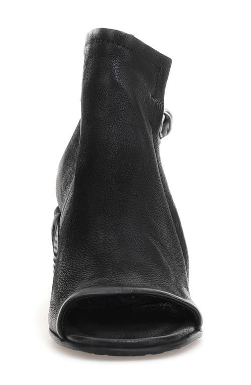 As98 A.s.98 Maxwell Open Toe Bootie In Black