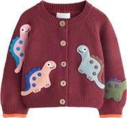 NEXT Kids' Dinosaur Embroidered Cardigan