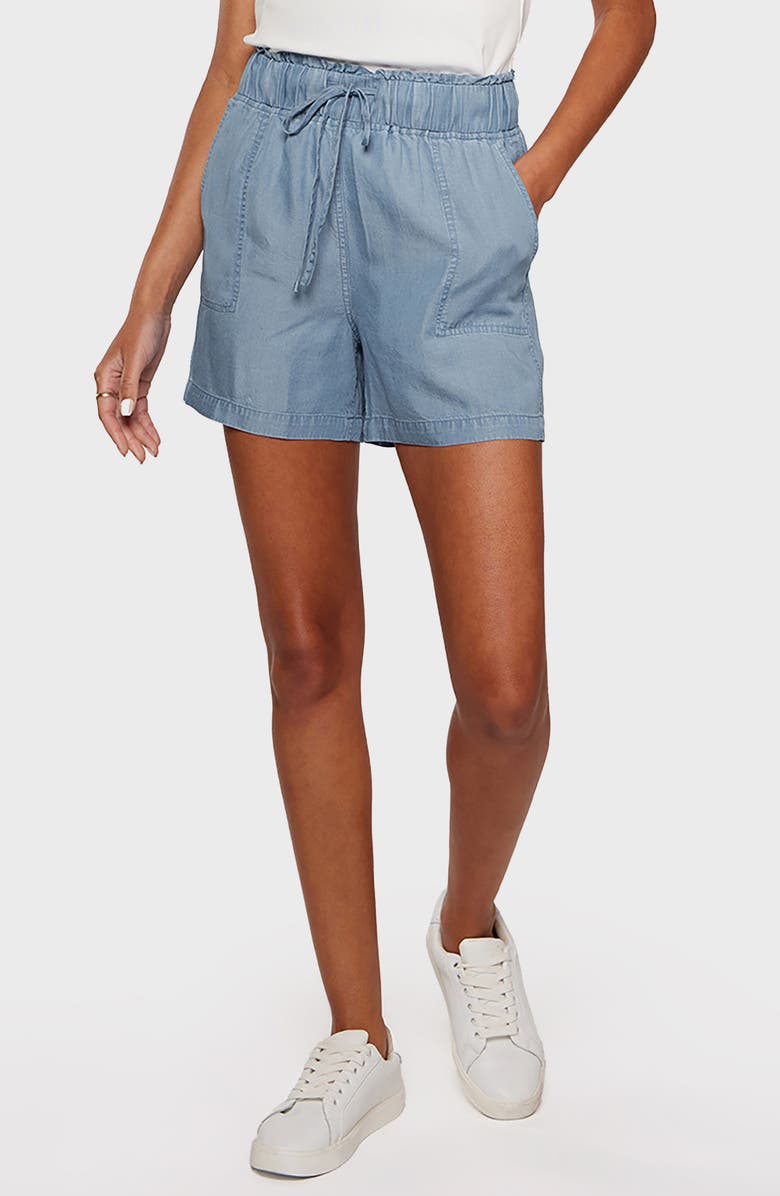 matty m. Alex Pull-On Chambray Shorts, Main, color,