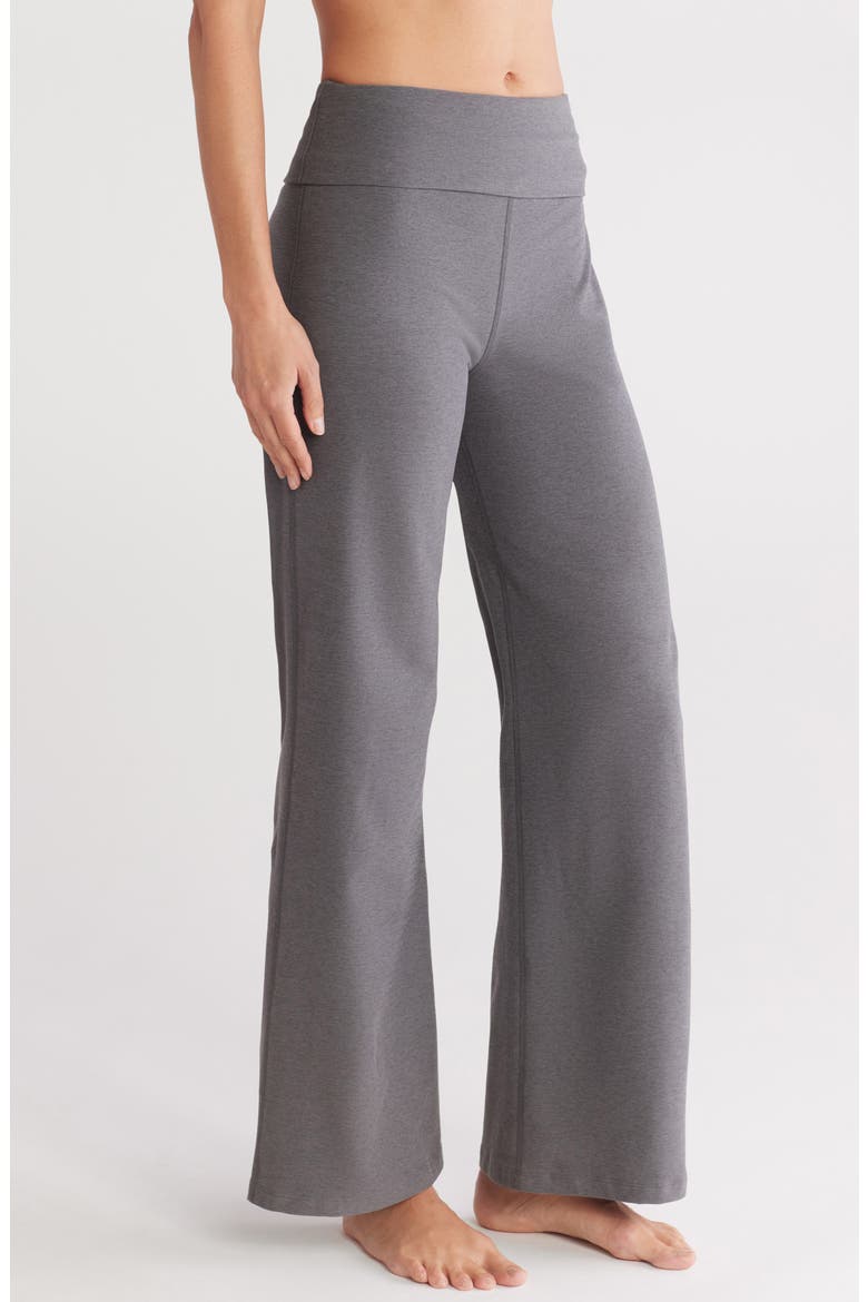 Space Dye Wide Leg Pants, Alternate, color, SOFT UMBER HEATHER