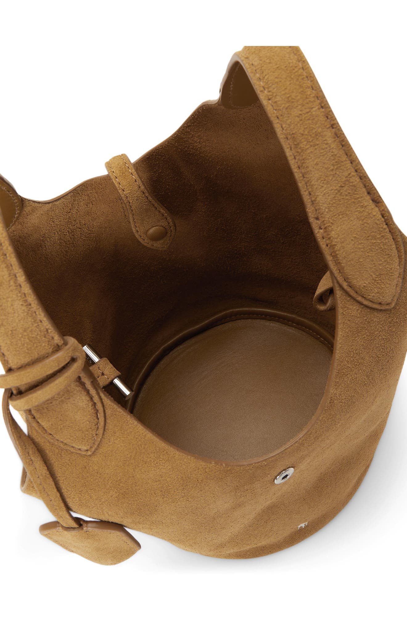 Small Polo Play Suede Crossbody Tote, Alternate, color, BROWN