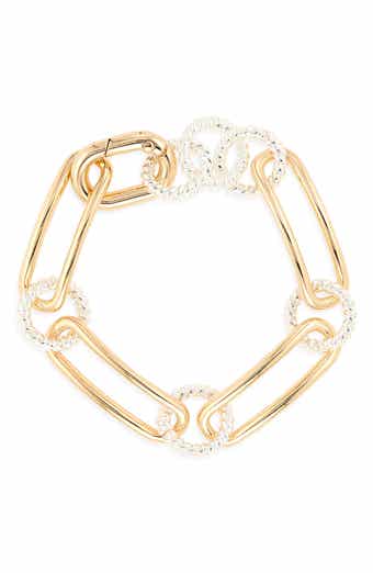NORDSTROM RACK Two-Tone Mixed Chain Bracelet