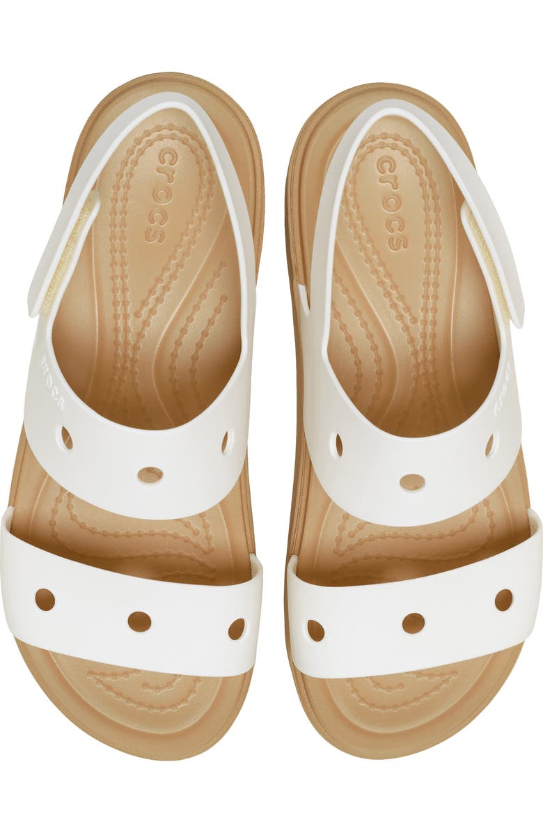 CROCS Kids' Brooklyn Slingback Sandal, Alternate, color, Chalk/ Cashew