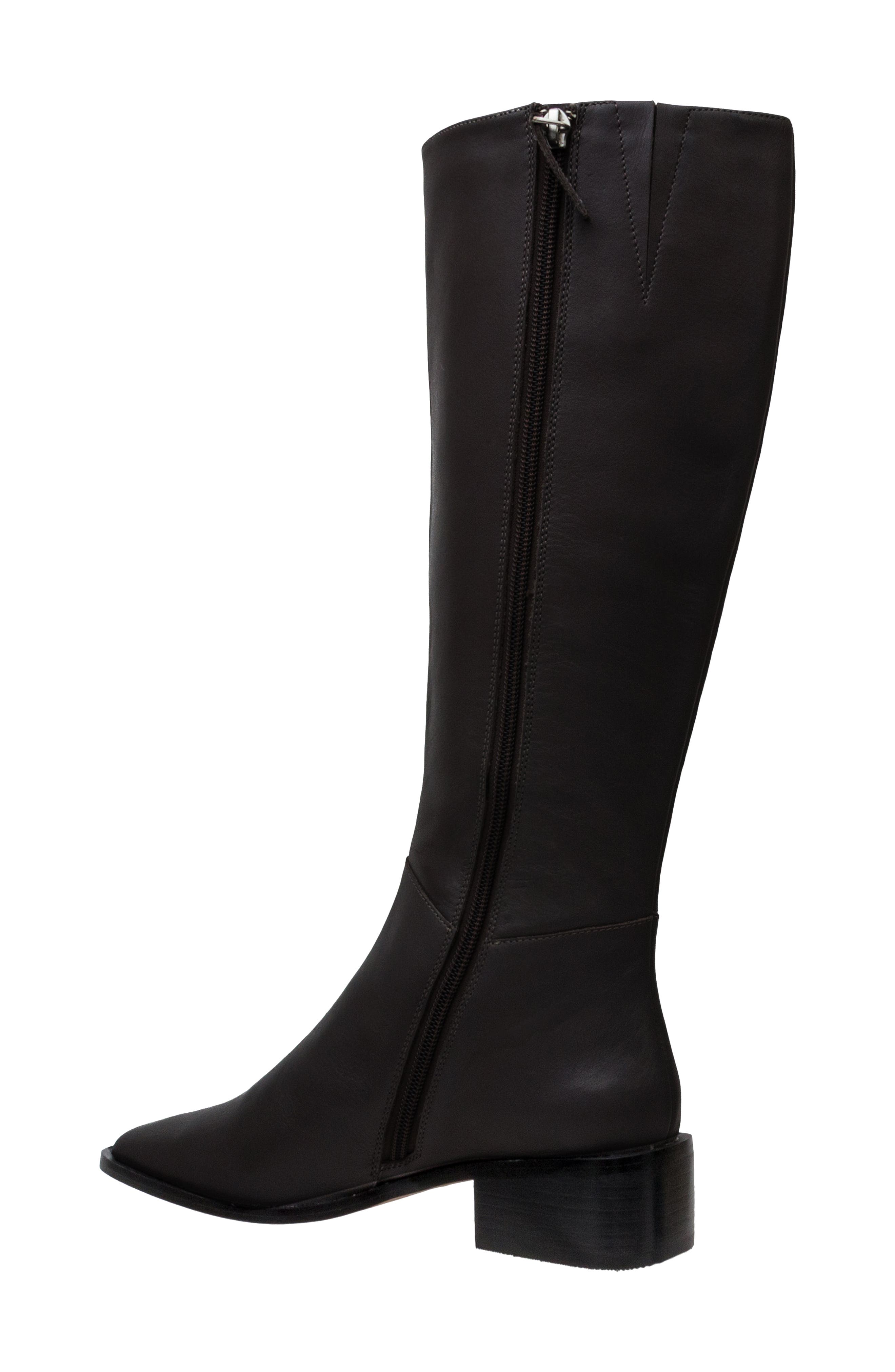 Linea Paolo Kyra Tall Boot, Alternate, color, Black