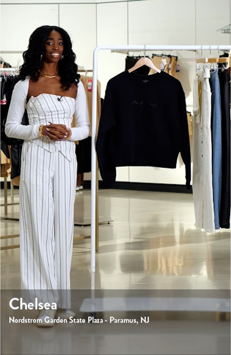 Fern Embroidered Sweatshirt, sales video thumbnail