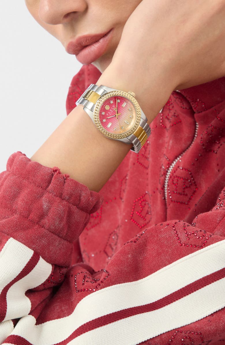 PHILIPP PLEIN Queen Bracelet Watch, 36mm, Alternate, color, Two Tone