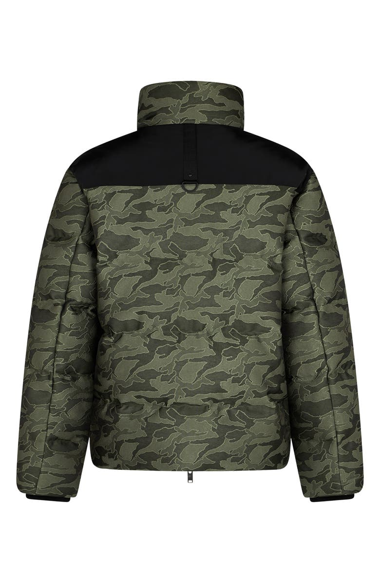 Moose Knuckles Kings Camo Jacquard Down Puffer Jacket, Alternate, color, Moss Camo