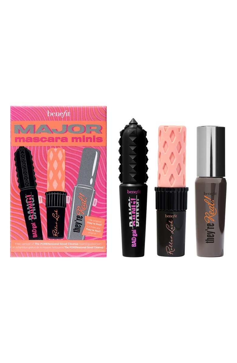Benefit Cosmetics Major Mascara Mini Set (Limited Edition) USD $45 Value, Main, color,