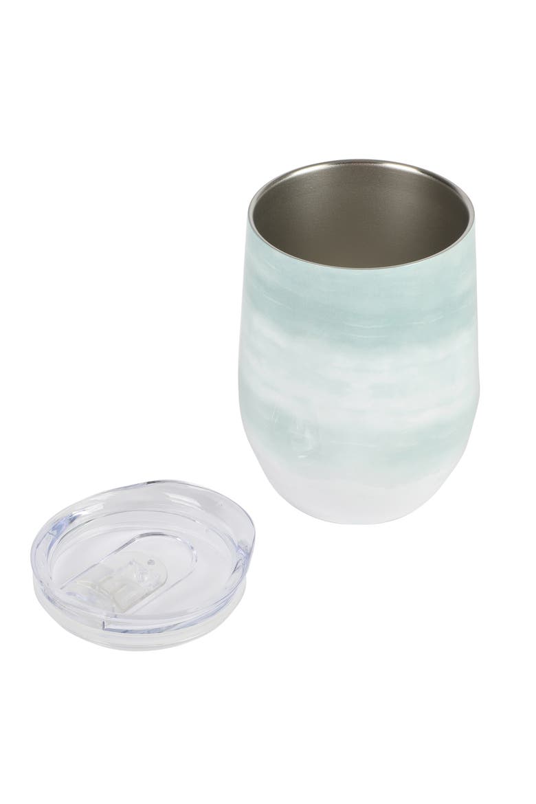 12 Ounce Stainless Steel Thermal Stemless Wine Tumbler, Alternate, color, Green