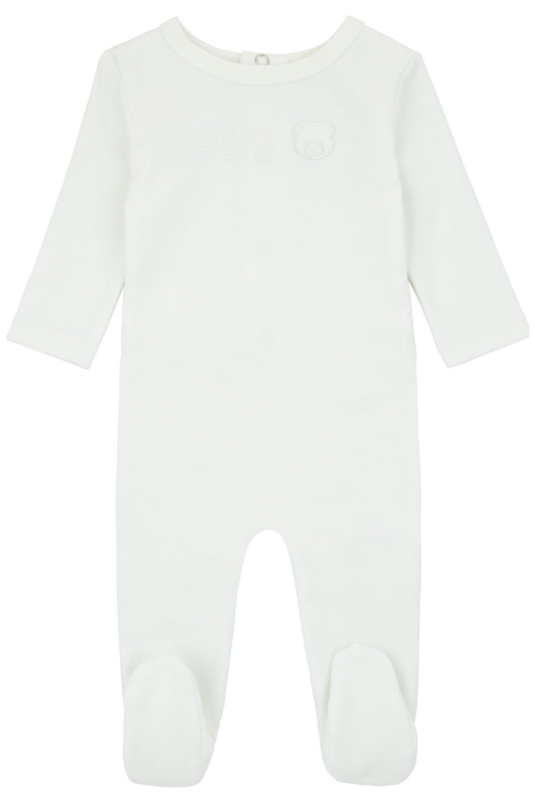 Teddy Footie, Main, color, Ivory