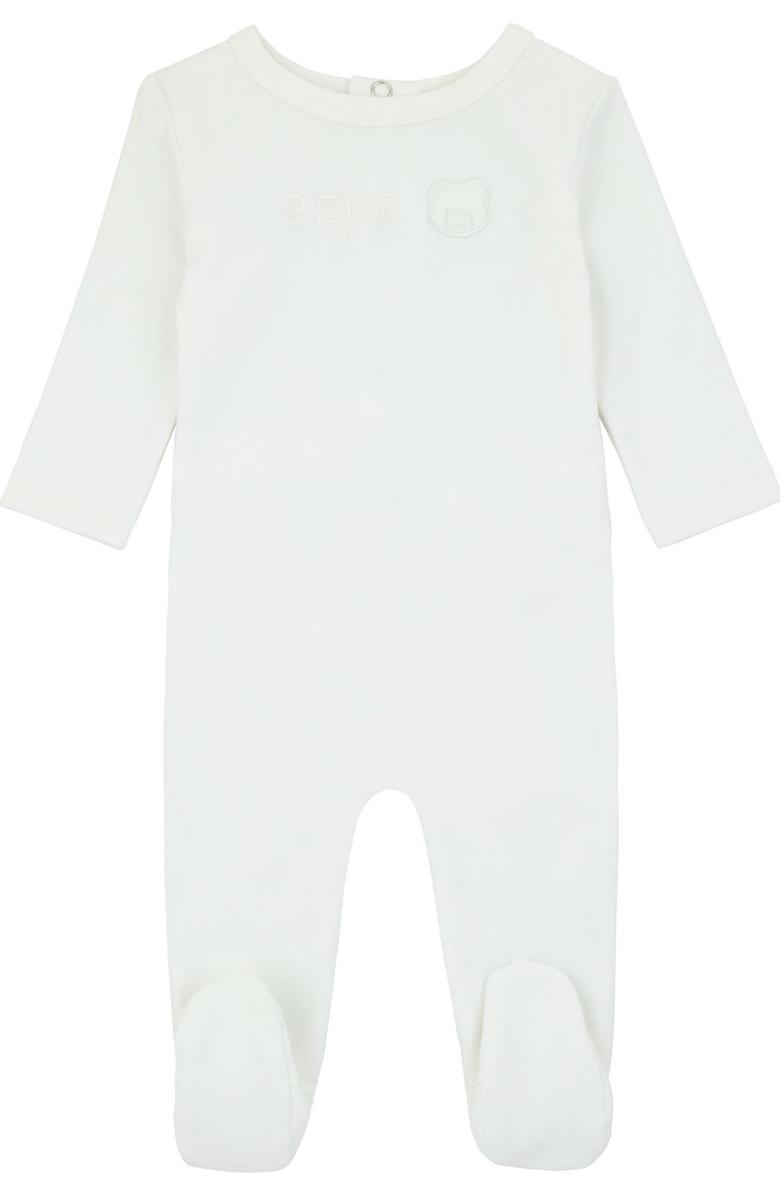 NoggiWear Teddy Footie, Main, color, Ivory