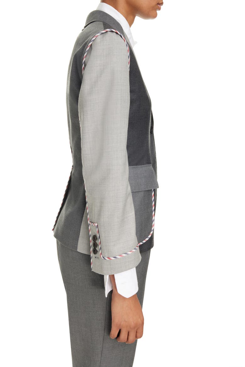Fun-Mix Unconstructed Fit Wool Sport Coat, Alternate, color, DARK GREY