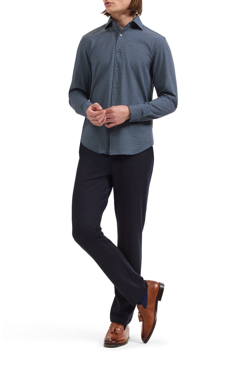 Devon OoohCotton Tech Button-Up Shirt, Alternate, color, NAVY