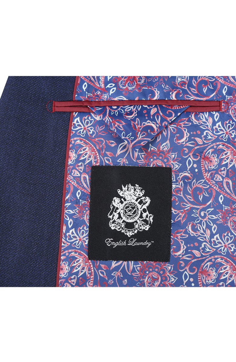 English Laundry Peaked Lapel Wool Blend Two-Piece Suit, Alternate, color, Navy