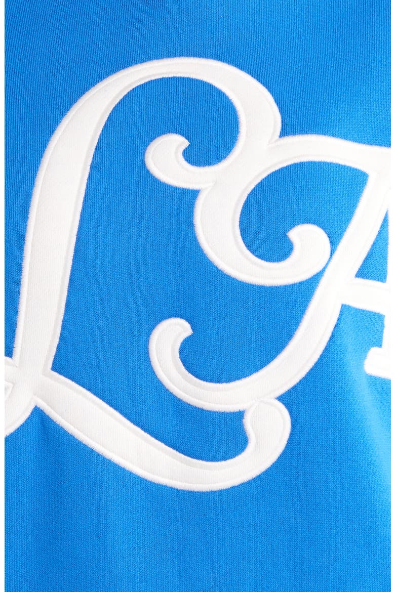 LA Cotton Blend Hoodie, Alternate, color, BLUE