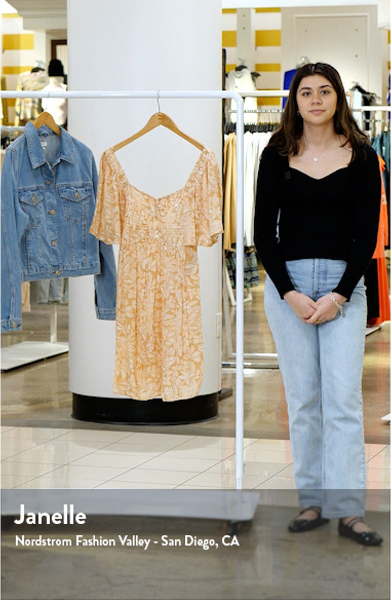 Golden Dawn Floral Minidress, sales video thumbnail