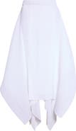 JW Anderson Pleated Handkerchief Hem Midi Skirt