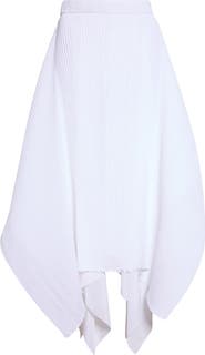 JW Anderson Pleated Handkerchief Hem Midi Skirt