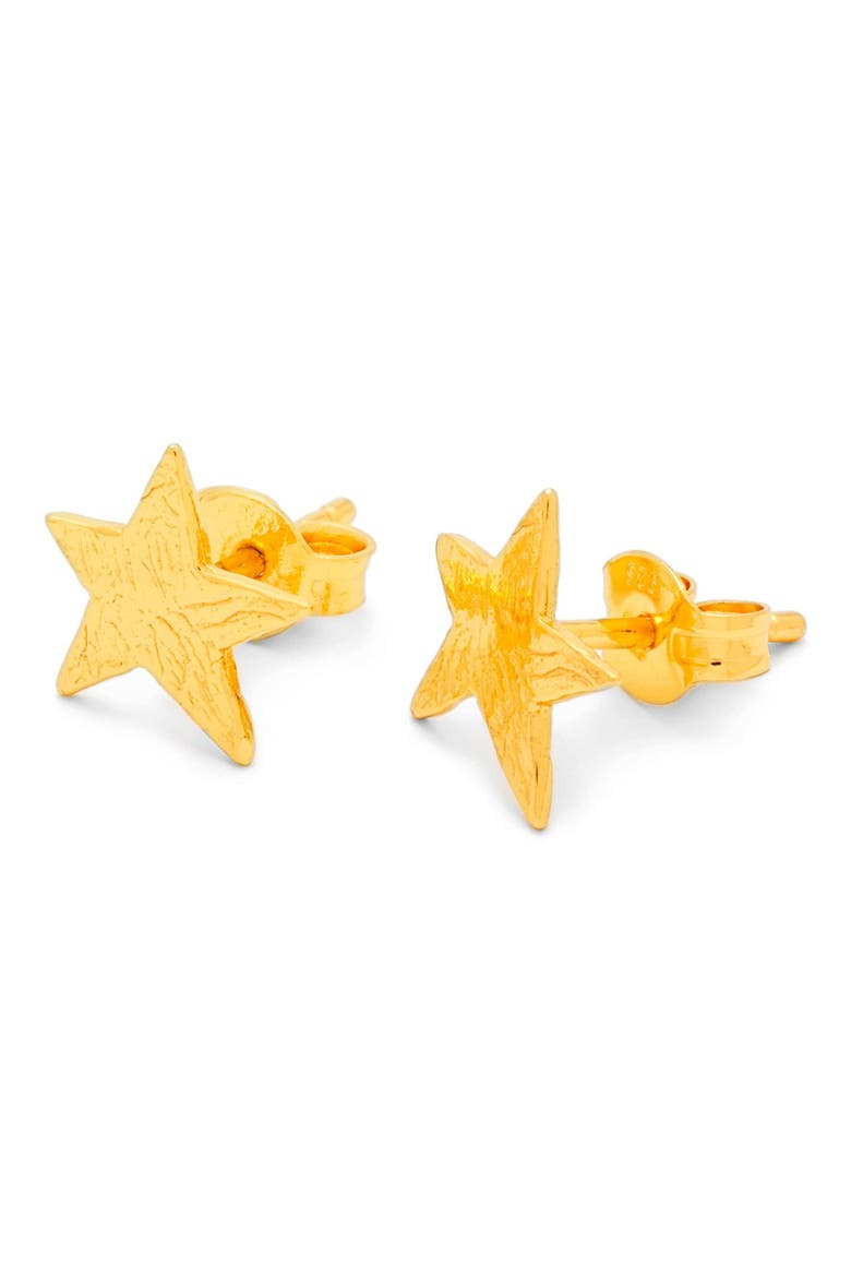 Star Stud Earrings, Alternate, color, GOLD