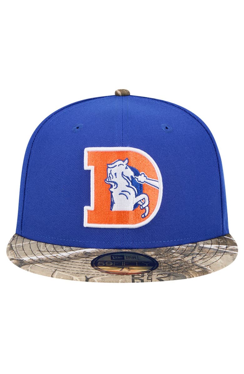 New Era Men's New Era Royal Denver Broncos Active Two-Tone Camo 59FIFTY Fitted Hat, Alternate, color, 