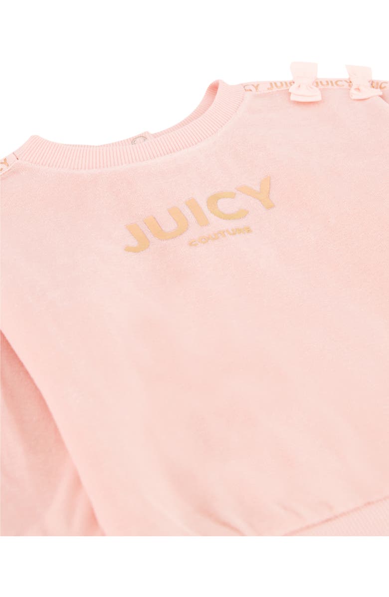 Juicy Couture Velour Sweatshirt & Joggers Set, Alternate, color, Pink