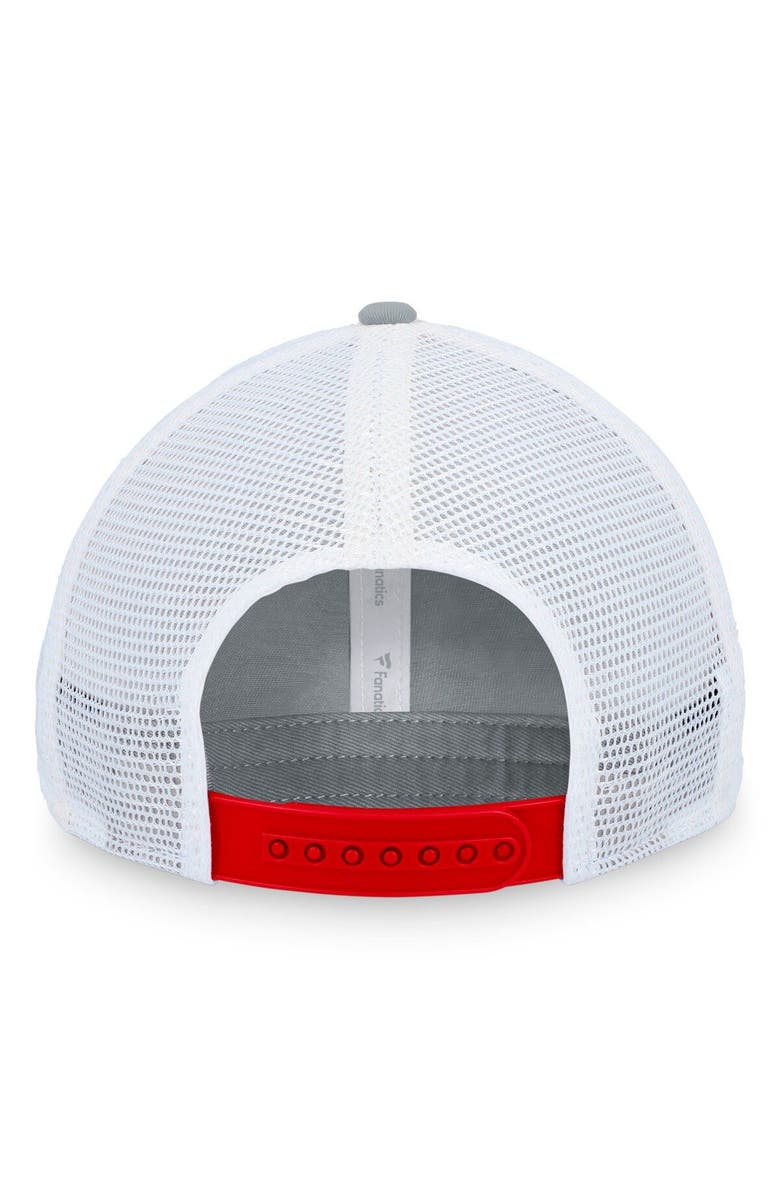 FANATICS Men's Fanatics Branded Red/White Detroit Red Wings Iconic Gradient Trucker Snapback Hat, Alternate, color,