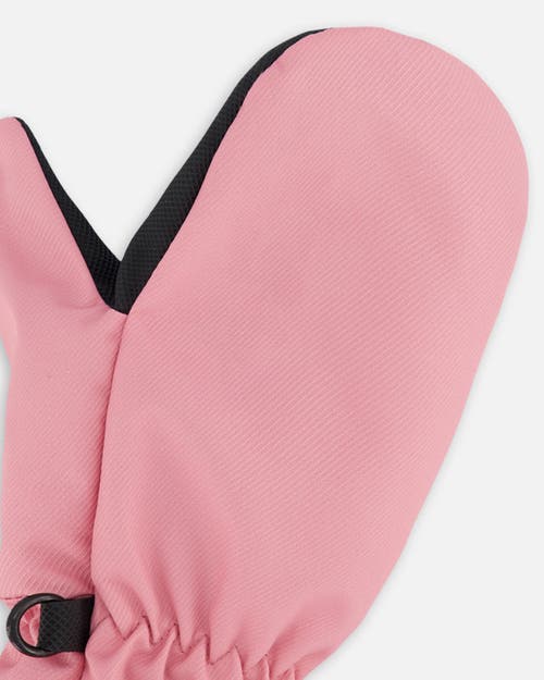 Deux Par Deux Little Girl's Mid-season Mittens Pale Pink In Pale Pink