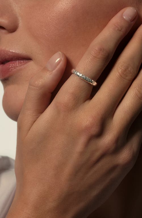 John Hardy Palu Hammered Band Ring In Silver