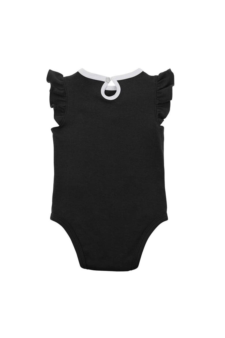 Infant Black/Heather Gray Chicago White Sox Little Fan Two-Pack Bodysuit Set, Alternate, color, Black