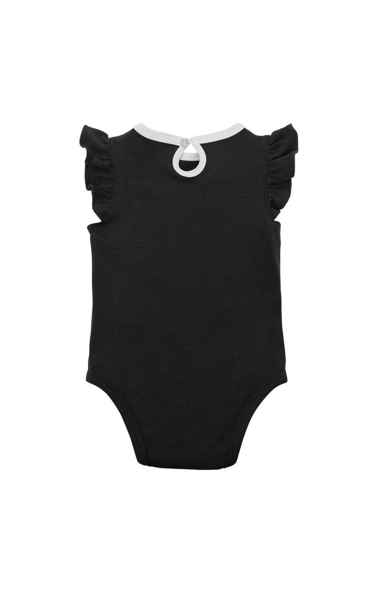 Outerstuff Infant Black/Heather Gray Chicago White Sox Little Fan Two-Pack Bodysuit Set, Alternate, color, Black
