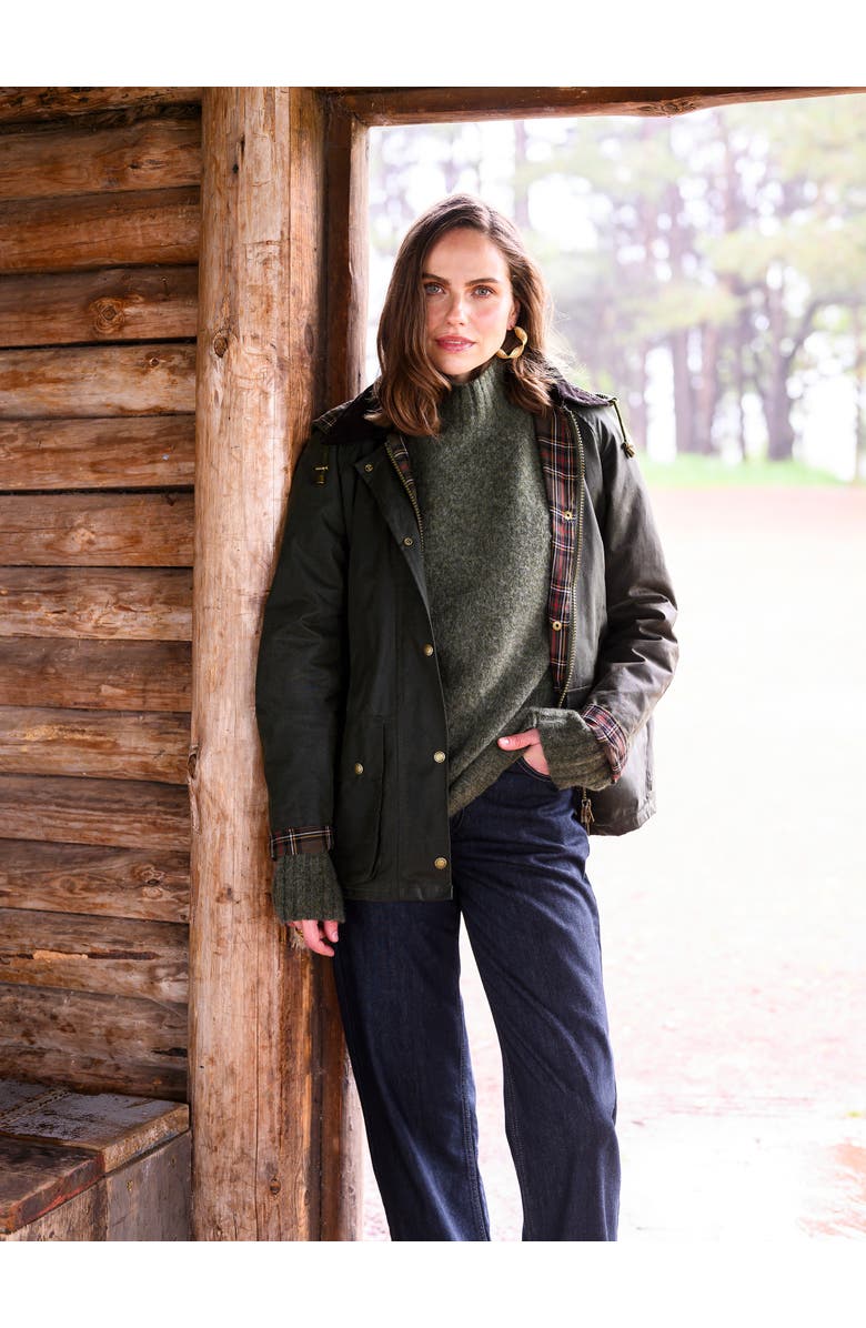 Celtic & Co. Raglan Waxed Cotton Jacket, Alternate, color, 