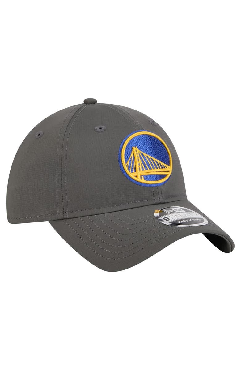New Era Men's New Era Charcoal Golden State Warriors Active Ripstop 9TWENTY Adjustable Hat, Alternate, color, 